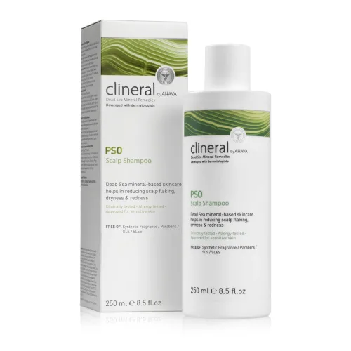 Miniatura 4 de AHAVA Clineral Pso Scalp Shampoo - Champú rico y suave para reducir las irritaciones del cuero cabelludo, alivia la sequedad, limpia el cabello