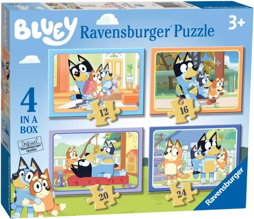 Rompecabezas Bluey 12, 16, 20 y 24 PC