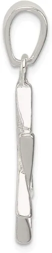 Miniatura 2 de Colgante de plata de ley 925 maciza con forma de estrella de David Judío de la suerte, 0.984 in x 0.787 in