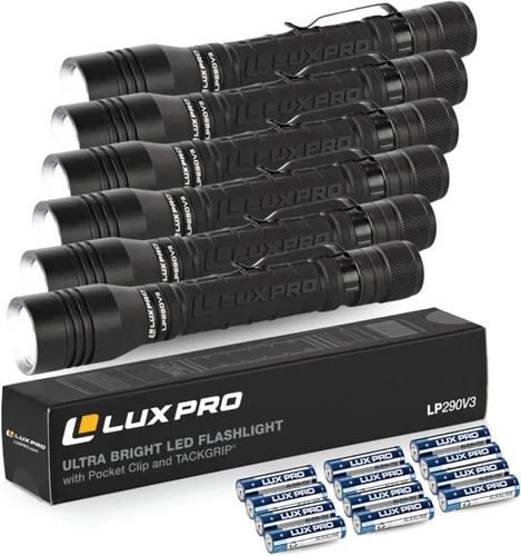 Miniatura 11 de LUXPRO LP290V3 Linterna LED - Brillante 300 lúmenes con 3 modos de luz - Aluminio de grado aeronáutico con protección impermeable IPX4 y TackGrip