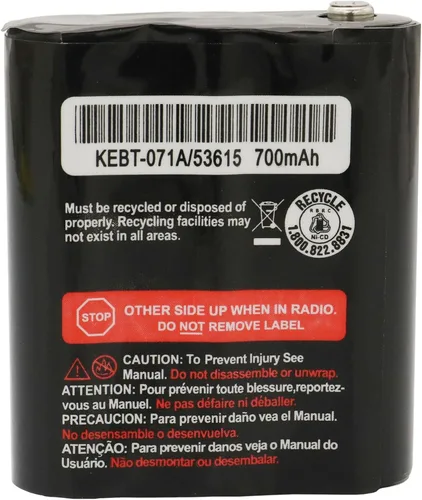 Miniatura 6 de Paquete de 2 baterías de radio bidireccional NiMH de repuesto de 700 mAh 3.6 V para radios Motorola Talkabout MS350R MT350R EM1000 MC220R MR355