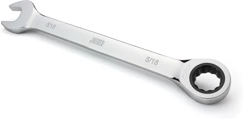 Miniatura 16 de Jaeger Llave de trinquete de 5/8 pulgadas con precisión de trinquete de 90 dientes y acero pulido endurecido para proyectos con espacios reducidos