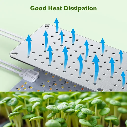 Miniatura 8 de SDOVUERC Luces de Crecimiento de Espectro Completo 384 LEDs, Luces de Crecimiento de Plantas de 24W para Plantas de Interior con Función de Conexión
