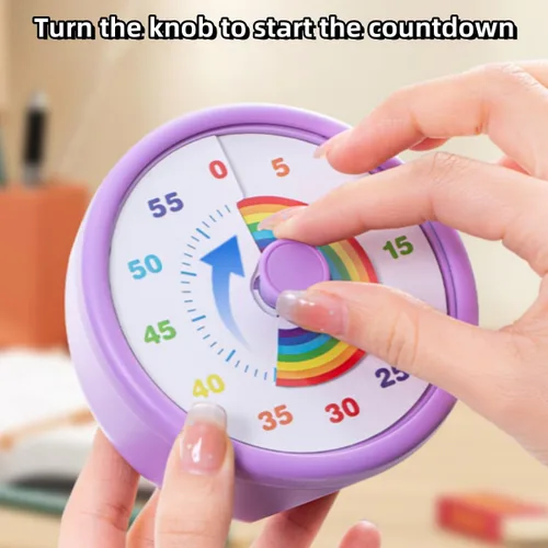 Miniatura 6 de Temporizador visual para niños, temporizador de tiempo de 60 minutos, temporizador para niños, para aula, oficina en casa, temporizador de cuenta