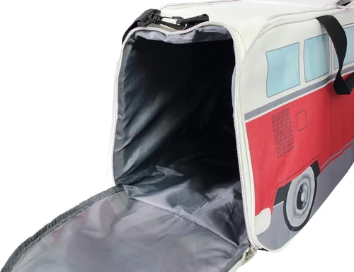 Miniatura 16 de BRISA VW Collection - Volkswagen Samba Bus T1 Camper Van Sport, gimnasio, bolsa de viaje, bolsa de lona con compartimento para zapatos y artículos