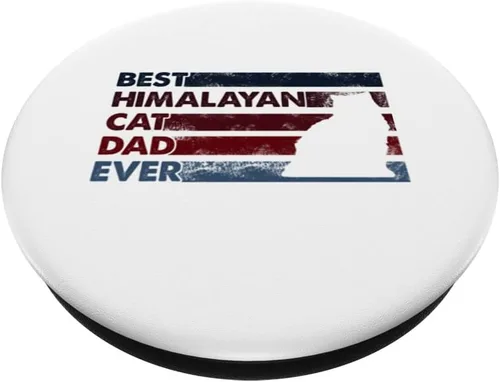 Miniatura 2 de Best Cat Dad Ever - Father Himalayan Cat PopSockets Swappable PopGrip