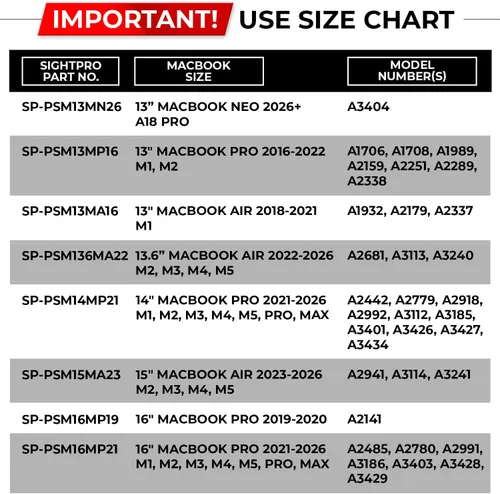Miniatura 8 de SightPro Protector de Pantalla Magnético de Privacidad para MacBook Pro de 13 Pulgadas (2016, 2017, 2018, 2019, 2020, 2021, 2022, M1, M2) Filtro