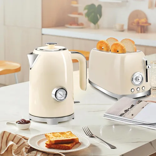 Miniatura 5 de SUSTEAS Tetera Eléctrica - Hervidor de Agua Caliente de 57 oz para Té con Termómetro, Tetera de Acero Inoxidable de 1500W de Calentamiento Rápido