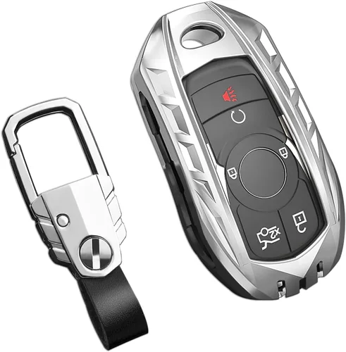 Miniatura 25 de Funda para llavero Nissan con llavero, elegante y duradera funda de protección de aleación de zinc compatible con Altima Maxima Rogue Armada