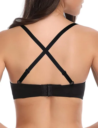 Miniatura 6 de Wingslove Sujetador de figura completa sin tirantes para mujer, con varillas, contorno multisentido, talla grande, alfombra roja