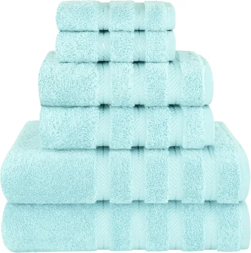 Miniatura 78 de American Soft Linen - Juego de 4 toallas, 100% de algodón turco, 27 x 54 pulgadas, tamaño extragrande, toallas para la ducha, color amarillo