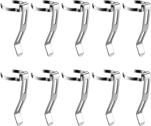 Miniatura 12 de Paquete de 10 linternas B101 – Clip duradero de acero inoxidable para bolígrafo y clip para tapa, cómodo de llevar
