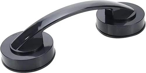 Sscon Mango de ducha de 7.480 in de longitud con ventosa para puertas, cajones, refrigeradores, color negro