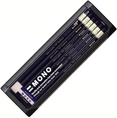 Miniatura 14 de Tombow MONO MONO-2H - Lápices de 2 horas, 1 docena