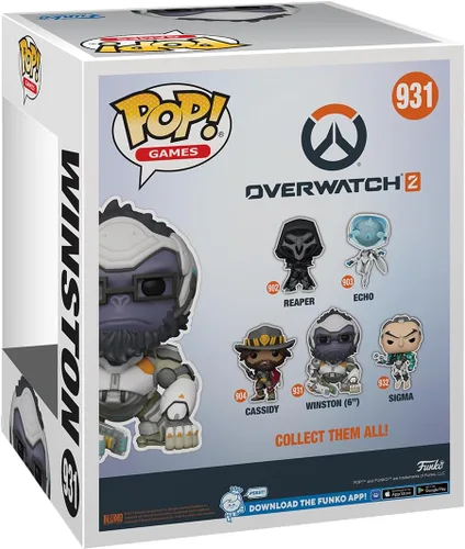 Miniatura 3 de Funko POP! Super: Overwatch 2 - Winston - Overwatch - Figura de vinilo coleccionable - Idea de regalo - Producto oficial - para niños y adultos