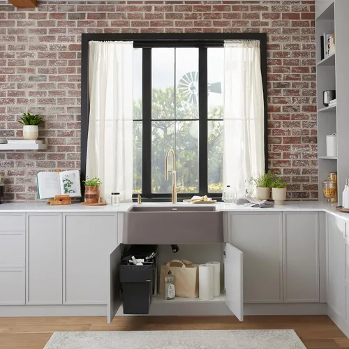 Miniatura 3 de Blanco 526376 Botton II 30/2 - Contenedor para clasificador de residuos de cocina 30/2-526376, negro, 48,2 x 25,1 x 40