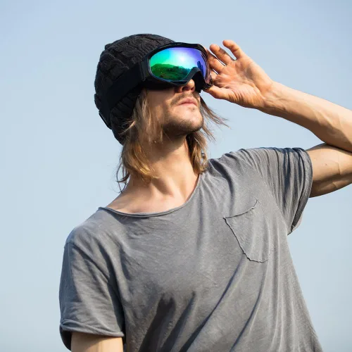 Miniatura 5 de OutdoorMaster OTG Gafas de esquí – Gafas sobre lentes para esquí y snowboard para hombres, mujeres y jóvenes – 100% de protección UV VLT 18%