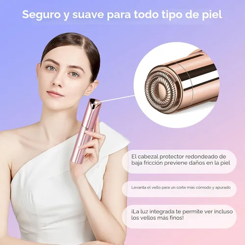 Miniatura 6 de Removedor de vello facial para mujeres - como se ve en TV, afeitadora facial sin dolor - mini removedor de vello, afeitadora eléctrica portátil