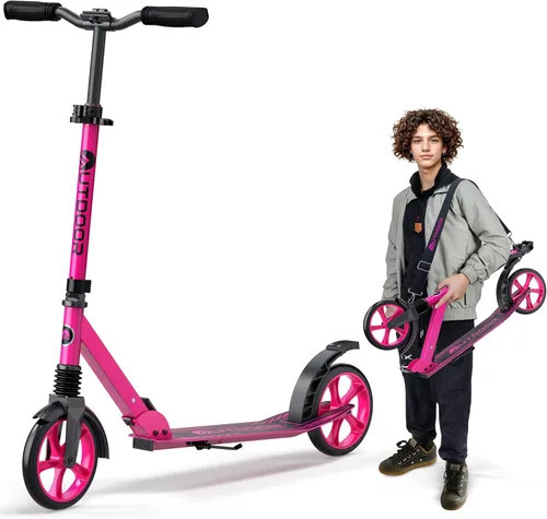Miniatura 14 de Outdoor Cruiser Patinete para edades de 6+, para niños, adolescentes y adultos, carga máxima 250 LBS, plegable, ruedas grandes de 8 pulgadas, doble