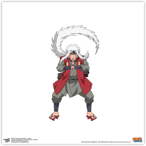 Miniatura 10 de Gallery Pops Naruto Shippuden - Arte de pared Jiraiya, versión enmarcada negra, 12 x 12 pulgadas