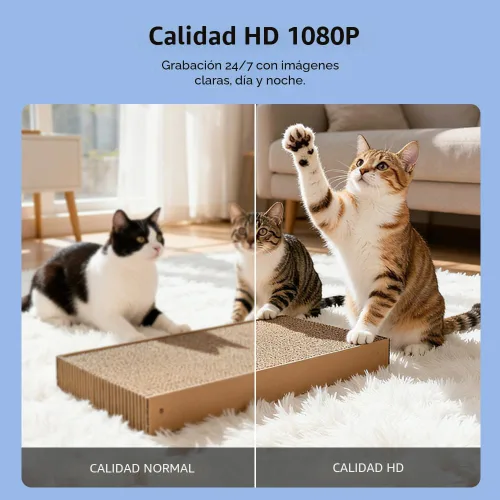 Miniatura 3 de Mini cámara de seguridad, cámara inalámbrica HD de 1080p para interiores con batería de 6 horas y no necesita WiFi para grabación, detección