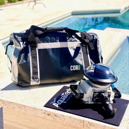 Miniatura 6 de Bolsa de lona impermeable de 60 litros extra grande Bolsa de lona seca resistente con correas de compresión duraderas y asas para surf, remo