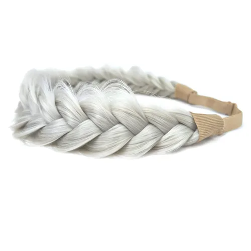 Miniatura 3 de Diadema trenzada, 2 hebras, clásica, gruesa, trenzada, ancha, elástica, de calidad, sintética, trenzada, para mujeres y niñas, estilo bohemio, 2.42