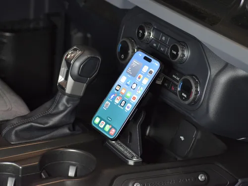 Miniatura 8 de Soporte magnético para teléfono compatible con Ford Bronco 2021-2026 – Soporte de teléfono ajustable giratorio de inclinación de 360°