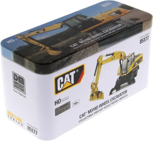 Miniatura 9 de Diecast Masters Excavadora de ruedas Caterpillar M318D HO Series Vehículo