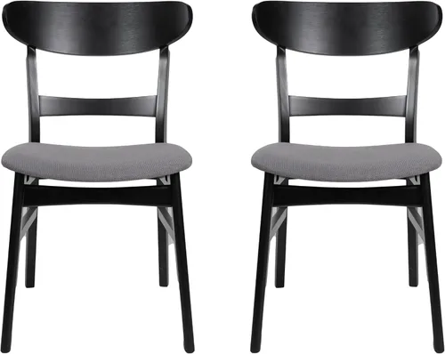 Christopher Knight Home Idalia Silla de comedor, 19.6 pulgadas de ancho x 20.6 pulgadas de profundidad x 30.8 pulgadas de alto, gris oscuro + negro