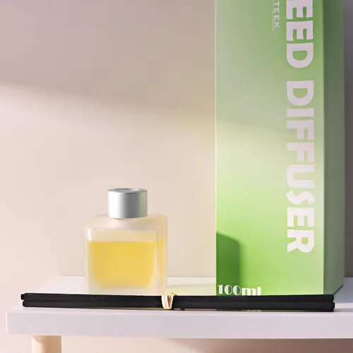 Miniatura 3 de Difusor de junco, aceites aromáticos cítricos y naranja, fragancia para el hogar, 3.4 onzas líquidas (3.4 fl oz) de larga duración, aceite esencial