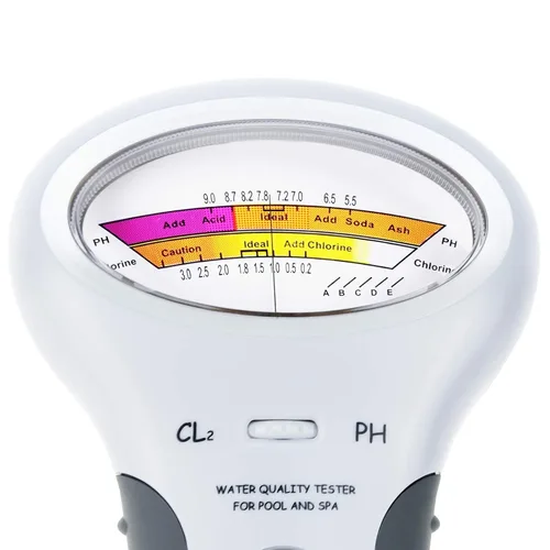 Miniatura 7 de Medidor de cloro y pH 2 en 1 para piscina, medidor de nivel CL2 de mano Prueba de análisis de calidad de agua de spa Analizador de monitor