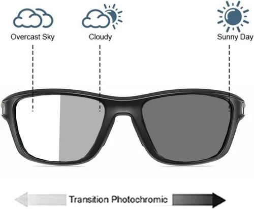 Miniatura 3 de Gafas de lectura fotocromáticas de lente completa para hombres y mujeres cuadrados de transición deportiva lectores 0 ~+4.00