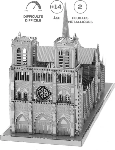 Miniatura 4 de Kit modelo 3D de metal de la catedral de Notre Dame de Iconx de Fascinations