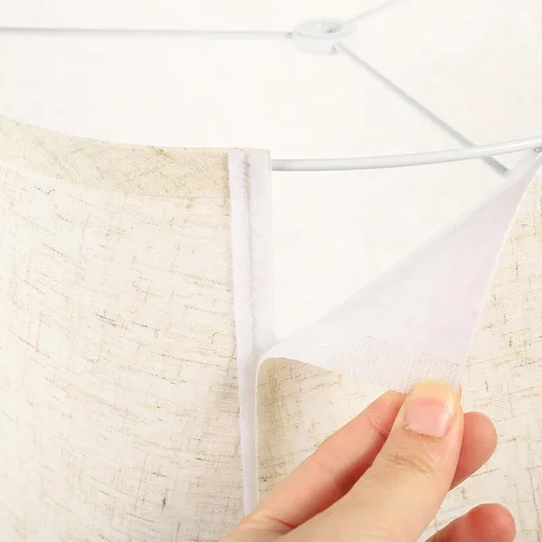 Miniatura 5 de Accesorios de escritorio, tela de lino, pantalla de lámpara cilíndrica, tambor, pantalla de transición, clip de tapa dura en construcción de araña