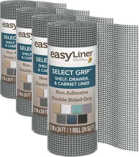 Miniatura 26 de EasyLiner Select Grip Revestimiento para Estantes - Fácil de Instalar y Cortar a Medida - Antideslizante, Sin Adhesivo, Revestimiento para Cajones