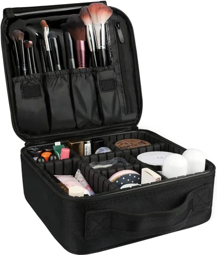 Miniatura 8 de Estuche de maquillaje de viaje, Negro