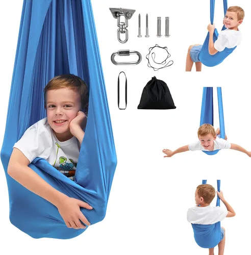 Columpio sensorial, columpio de terapia para niños con necesidades especiales (herramientas incluidas), columpio sensorial para TDAH, autismo,