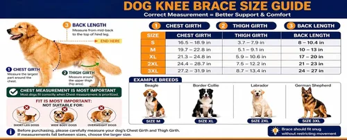 Miniatura 2 de Rodillera para perro para patas traseras/traseras (ACL/CCL) - Soporte de doble pierna con 4 estabilizadores metálicos y arnés antideslizante