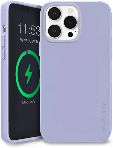 Miniatura 10 de VELVET CAVIAR Funda compatible con iPhone 14 Pro Max MagSafe de silicona verde, forro protector de microfibra, probada en caídas de 6 pies, bonitas