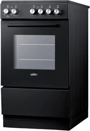 Miniatura 2 de Summit 20” Rango Eléctrico de Superficie Lisa, horno de 1.87 pies cúbicos, Cumple con ADA, Negro - REXT20BL (Negro, 20 Pulgadas)