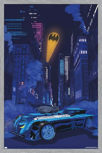 Miniatura 16 de Trends International DC Comics Batman - Póster de pared con señal de murciélago en el horizonte, 22.4 pulgadas de largo x 14.7 W, versión enmarcada