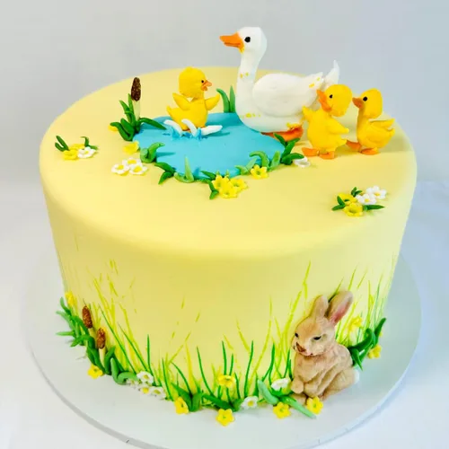 Miniatura 3 de Katy Sue Molde de silicona de pato y patitos para decoración de pasteles de Pascua y manualidades. Un molde para animales de pato/polluelos. Úsalo
