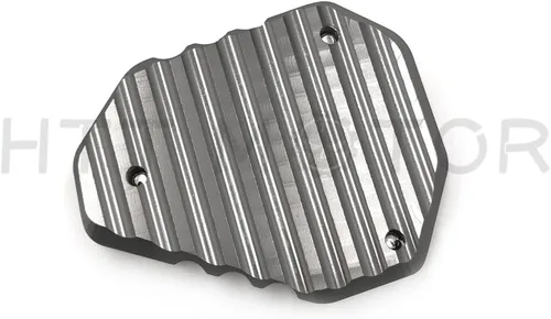 Miniatura 5 de Almohadilla de extensión de soporte lateral CNC compatible con Kawasaki Versys 650 2015-2017 2018 gris [B07FFCCDGC]