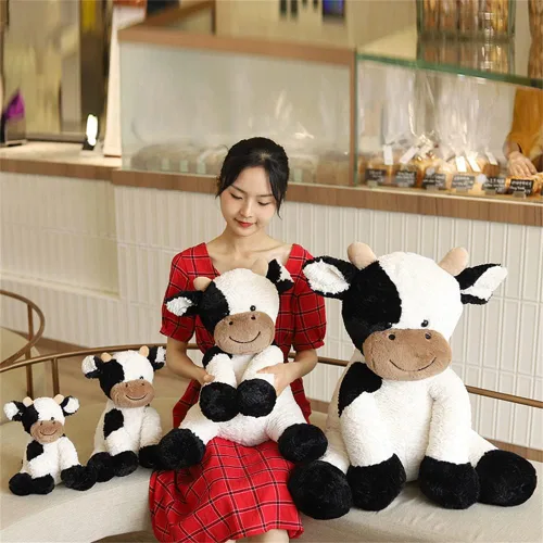 Miniatura 5 de Juguete de peluche de año de vaca, lindo ganado, animales de peluche, muñeca suave, juguetes para niños, regalo de cumpleaños para niños, Pascua