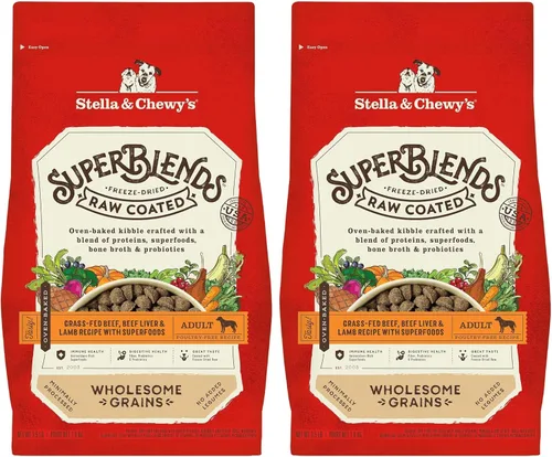 Miniatura 11 de Stella & Chewy's SuperBlends Granos Saludables Crudos con Recubrimiento Hígado de Res Alimentado con Pasto, Receta de Hígado de Res y Cordero