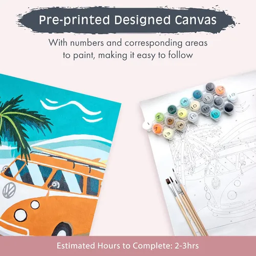 Miniatura 4 de Pink Picasso Kits de pintura de destinos coloridos por números para adultos y adolescentes Kits de pintura de lienzo únicos para bricolaje Kit