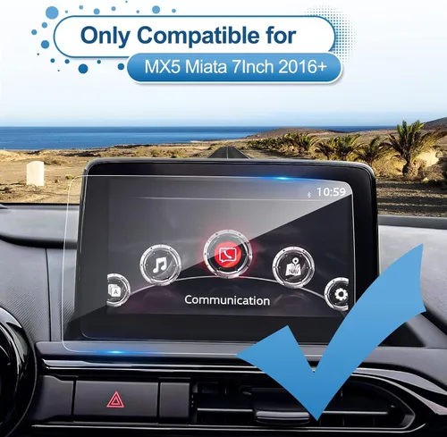 Miniatura 2 de Protector de pantalla MX-5 Miata 2016-2022 2023 para Mazda MX-5 Miata (Sport/Club/Grand Touring) Pantalla táctil de 7 pulgadas, vidrio templado 9H