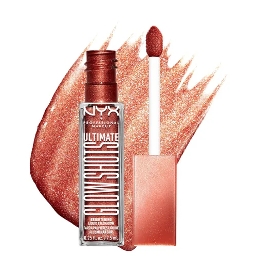 Miniatura 9 de NYX PROFESSIONAL MAKEUP Ultimate Glow Shots, sombra de ojos líquida, sombra de ojos brillante de larga duración con vitamina C - Clementine Fine