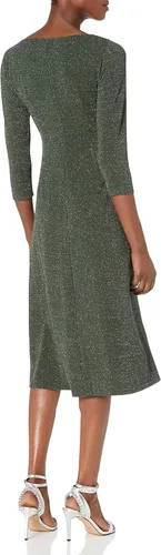 Miniatura 2 de Donna Morgan Vestido con dobladillo asimétrico de punto con purpurina para mujer